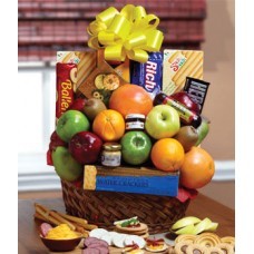 ORCHARD FRESH FRUITS & SNACKS GIFT BASKET